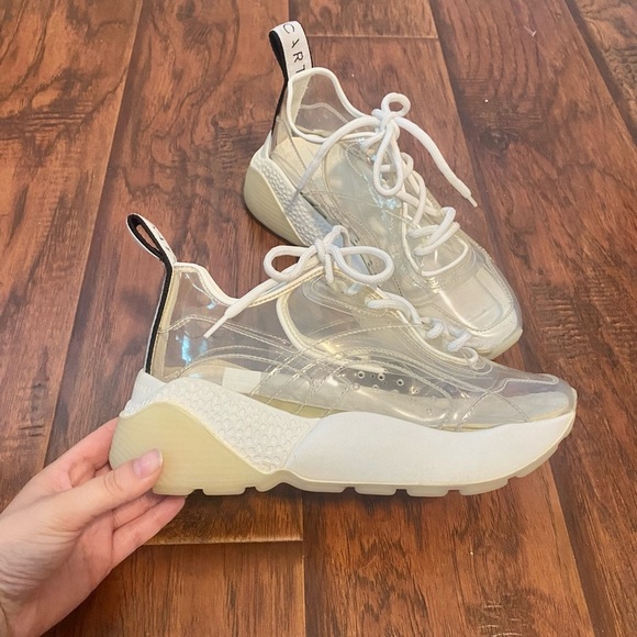 Stella McCartney eclypse clear pvc sneakers size 7 - Picture 4 of 8